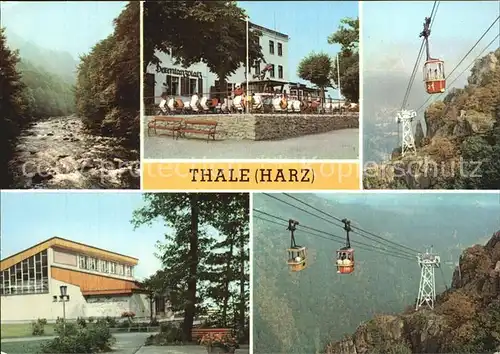 Thale Harz Bodetal Hexentanzplatz Bergstation Schwebebahn Kat. Thale