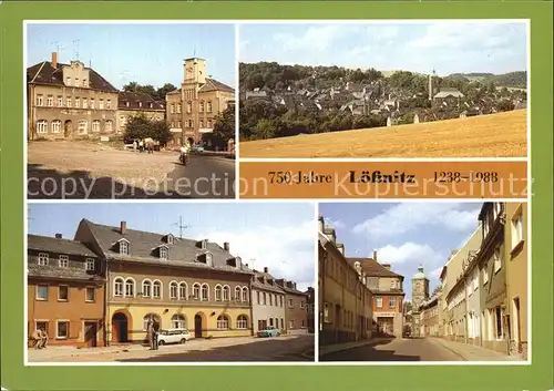 Loessnitz Erzgebirge Thaelmannstrasse Hotel Deutsches Haus Kat. Loessnitz