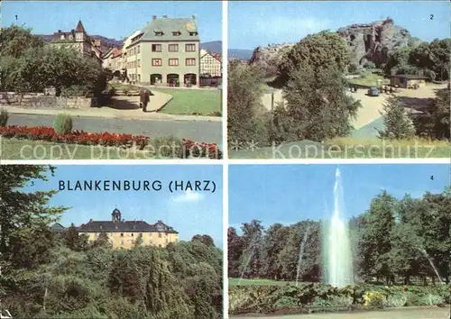 Blankenburg Harz Luenertor Burgruine Regenstein Schloss Kat. Blankenburg
