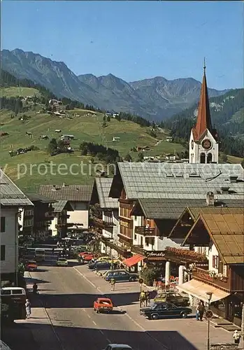 Riezlern Kleinwalsertal Vorarlberg Ortspartie mit Schwarzwassertal Kat. Mittelberg