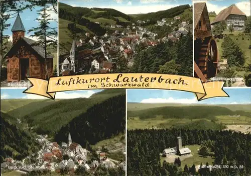 Lauterbach Schwarzwald Bergkapelle Total Hasenbauernhof Steinbankblick Panorama Fohrenbuehl Kat. Lauterbach