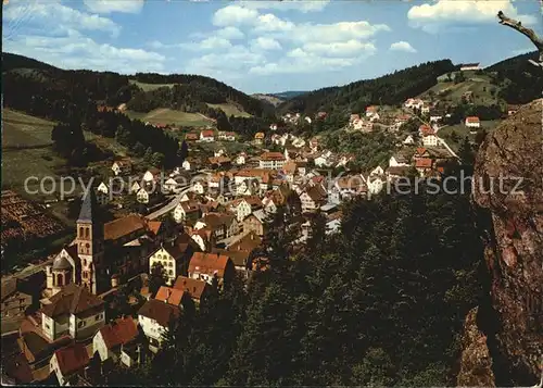 Lauterbach Schwarzwald Blick vom Kreuzfelsen Kat. Lauterbach