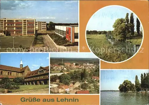 Lehnin Schulkomplex Schiffergraben Klosterkirche Mutterhaus Teilansicht Klostersee Kat. Kloster Lehnin