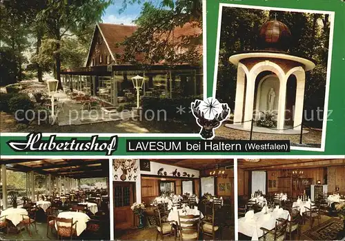 Lavesum Hubertushof Kapellchen Speisesaele Kat. Haltern am See