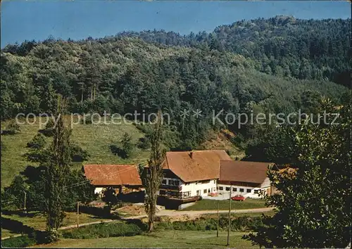 Bermersbach Forbach Bauernhof und Pension Fam Mussler Kat. Forbach