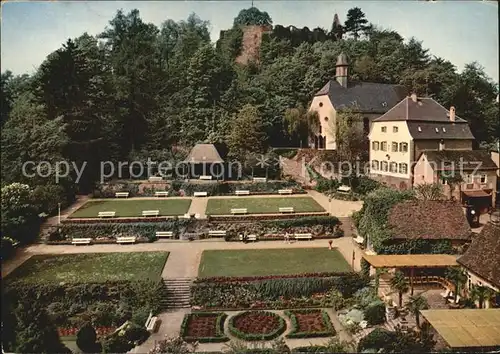 Lindenfels Odenwald Kurgarten Burgruine Kat. Lindenfels