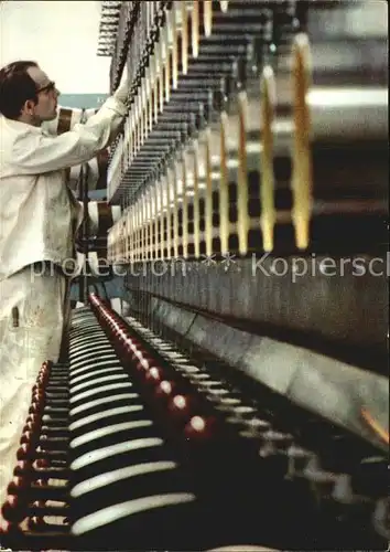 Dormagen Perlon Spinnmaschine im Bayer Werk Dormagen Kat. Dormagen