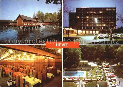 Hevizgyogyfuerdoe Heilbad Thermalsee Hotel Restaurant Swimming Pool Kat. Ungarn