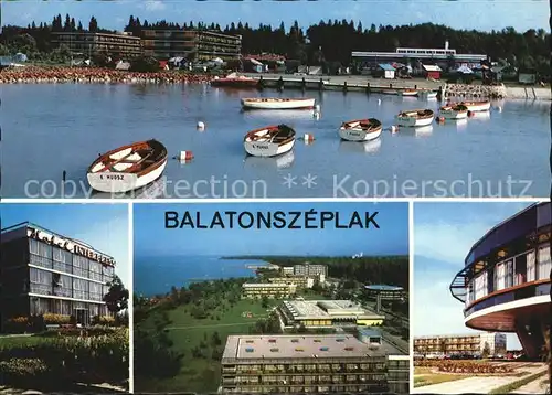 Balatonszeplak Badestrand Hotelanlagen Plattensee Kat. Ungarn