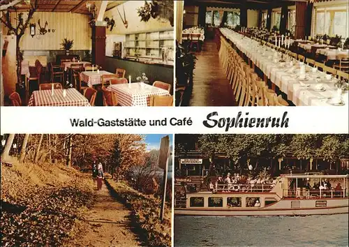 Braunschweig Waldgaststaette und Cafe Sophienruh Kat. Braunschweig