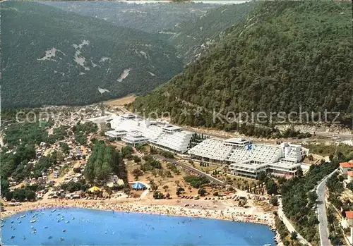 Rabac Kroatien Hotelanlagen Strand Fliegeraufnahme Kat. Kroatien