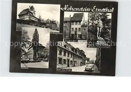 Ernstthal Poliklinik Karl May Strasse HO Berggasthaus Kat. Lauscha Rennsteig