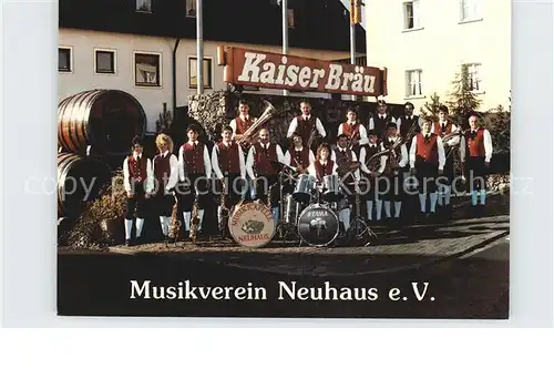 Neuhaus Pegnitz Musikverein Neuhaus eV Kaiserbraeu Gaststaette Kat. Neuhaus a.d.Pegnitz