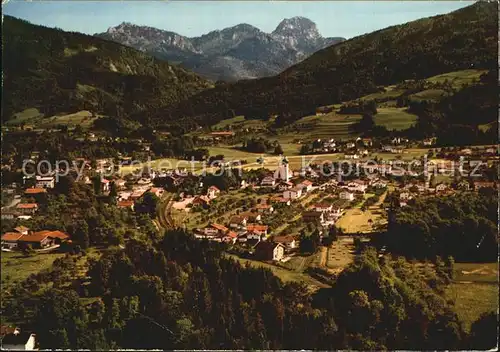 Feilnbach Bad Kurort mit Wendelstein Bayerische Alpen Fliegeraufnahme Kat. Bad Feilnbach