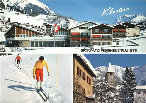 Klosters GR Sport und Ferienzentrum STG Wintersportplatz Langlauf Kat. Klosters