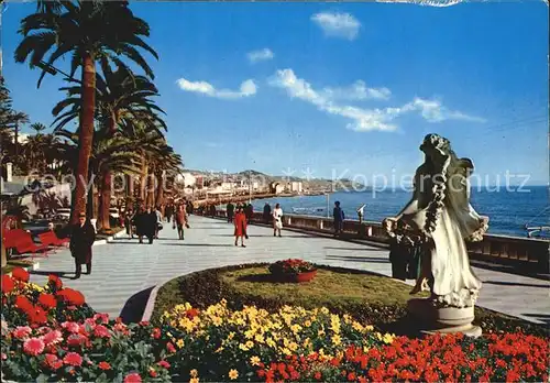 Sanremo Passeggiata Imperatrice Promenade Skulptur Kat. 