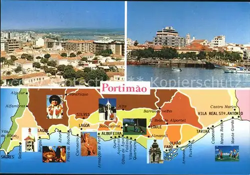 Portimao Fliegeraufnahme Lageplan Kat. Portugal