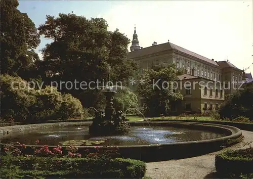 Kromeriz Schloss mit Brunnen Kat. Kremsier