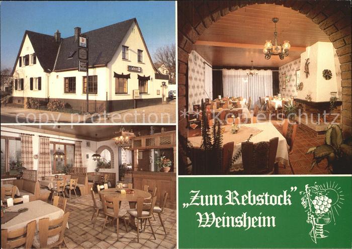 Weinsheim Bad Kreuznach Restaurant Zum Rebstock Kat. Weinsheim Nr