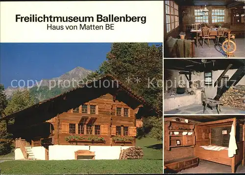 Ballenberg St Blasien Freilichtmuseum Haus von Matten  Kat. St. Blasien
