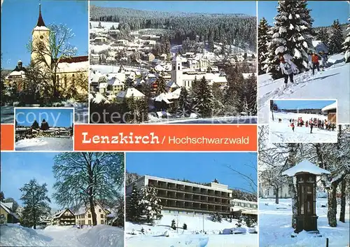 Lenzkirch Kirche Panorama Teilansichten Kat. Lenzkirch