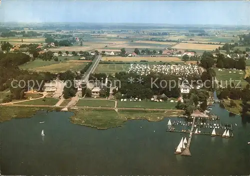 Duemmersee Mecklenburg Vorpommern Strand Lembruch Fliegeraufnahme