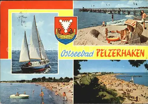 Pelzerhaken Ostseebad Strand Seebruecke Segelschiff