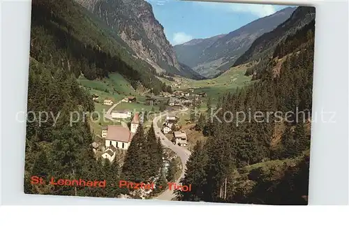 St Leonhard Pitztal Panorama Kat. St. Leonhard im Pitztal