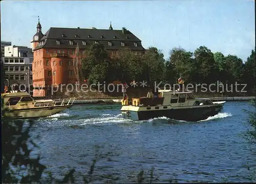 Offenbach Main Mainpartie Motorboot Kat. Offenbach am Main