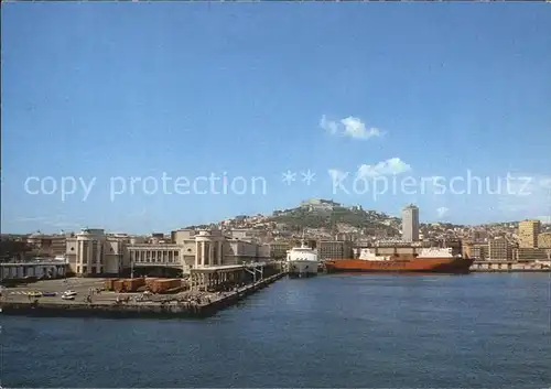 Napoli Neapel Stazione Marttima Hafen Hochseeschiff Kat. Napoli