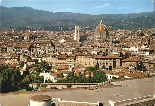 Firenze Toscana Panorama dal Belvedere Kathedrale Santa Maria del Fiore Kat. Firenze
