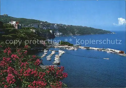 Sorrento Campania Porto e panorama Hafen Kueste Kat. Sorrento