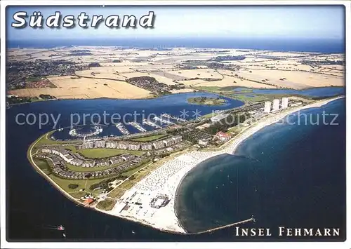 Insel Fehmarn Suedstrand Fliegeraufnahme Kat. Fehmarn