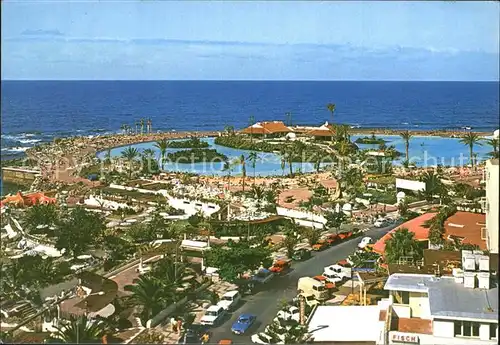Puerto de la Cruz Lago artificial Hotel Ferienanlage See Meerblick Kat. Puerto de la Cruz Tenerife