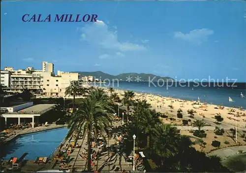 Cala Millor Mallorca Hotelanlage Swimming Pool Strand Kat. Islas Baleares Spanien