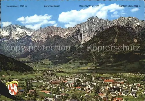 Admont Steiermark Panorama mit Hallermauern Alpen Kat. Admont