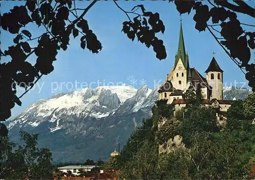 Rankweil Vorarlberg Liebfrauenkirche mit Schweizer Bergen Kat. Rankweil