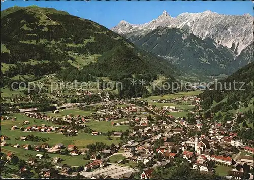 Tschagguns Vorarlberg Panorama mit Golm Vandanser Steinwand Zimba Montafon Kat. Tschagguns