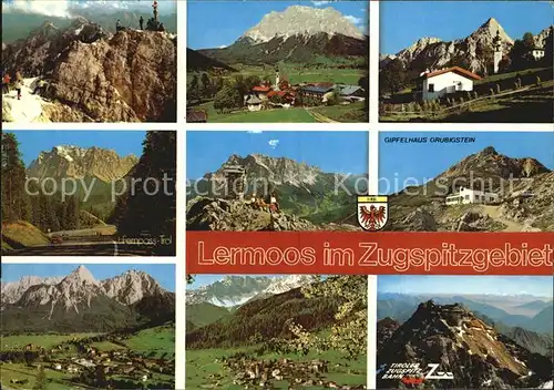 Lermoos Tirol Panorama Zugspitzgebiet Gipfelhaus Grubigstein Kat. Lermoos