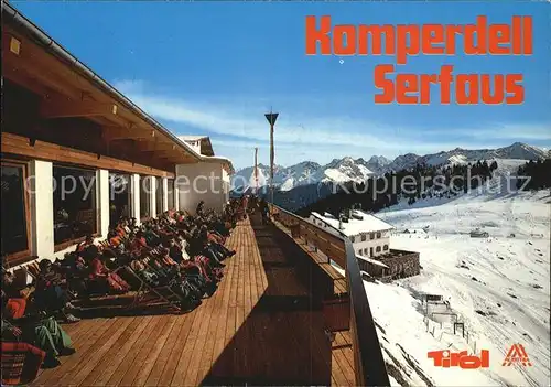 Serfaus Tirol Berghotel Restaurant Skigebiet Komperdell Winterpanorama Alpen Kat. Serfaus