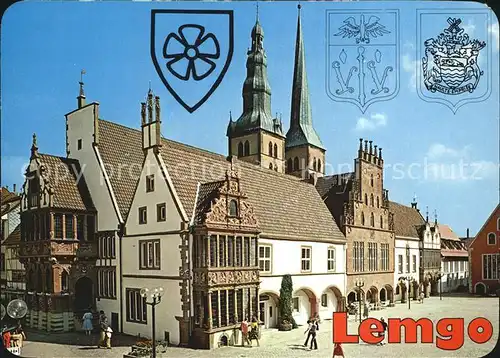 Lemgo Marktplatz Rathaus Ratsstube Erker Alte Hansestadt Kat. Lemgo