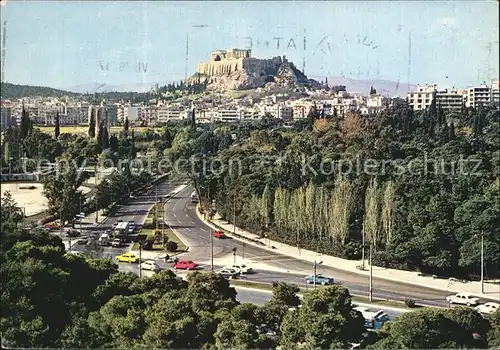 Athen Griechenland Stadtbild mit Akropolis Kat. 
