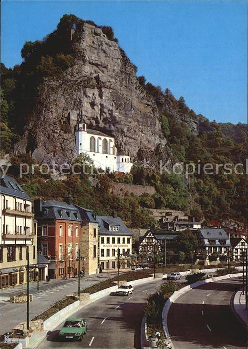 ALTE POSTKARTE IDAROBERSTEIN FELSENKIRCHE BEI NACHTBELEUCHTUNG bei