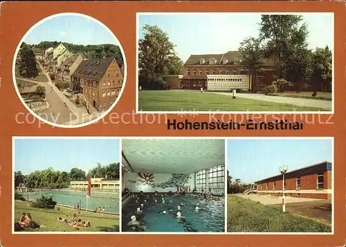 Hohenstein Ernstthal Altmarkt Kreiskulturhaus Stadtbad Schwimmhalle Kat. Hohenstein Ernstthal