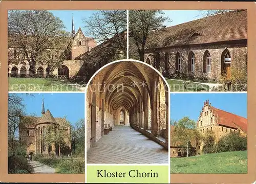 Chorin Kloster Ostfluegel Ostchor mit Dachreiter Kreuzgang Giebel Kat. Chorin