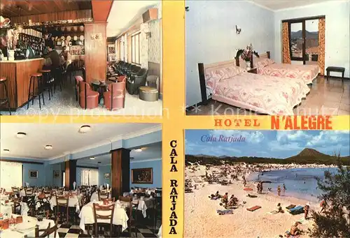 Cala Ratjada Mallorca Hotel N`Alegre Strand Kat. Spanien