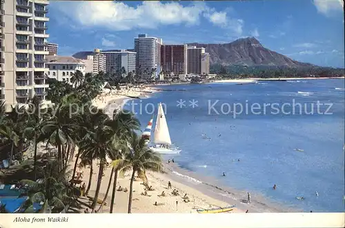 Waikiki Strand mit Hotels Kat. Waikiki Honolulu