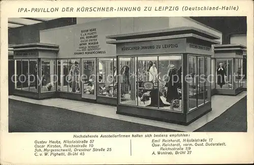 Leipzig IPA Pavillon der Kuerschner Innung Deutschlandhalle Kat. Leipzig