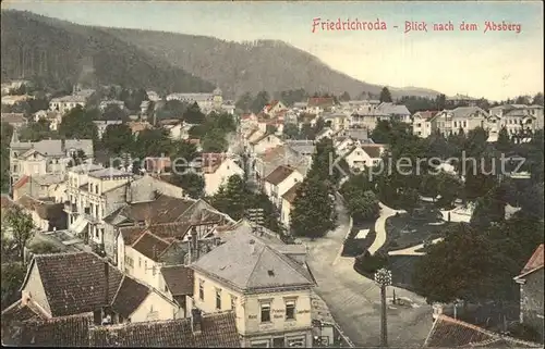 Friedrichroda Blick nach dem Absberg Kat. Friedrichroda