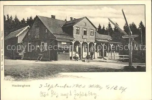 Tabarz Heuberghaus auf dem Heuberg Kat. Tabarz Thueringer Wald